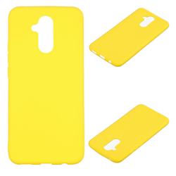 Candy Soft Silicone Protective Phone Case for Huawei Mate 20 Lite - Yellow