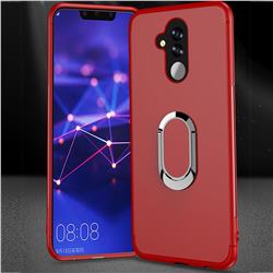 Anti-fall Invisible 360 Rotating Ring Grip Holder Kickstand Phone Cover for Huawei Mate 20 Lite - Red
