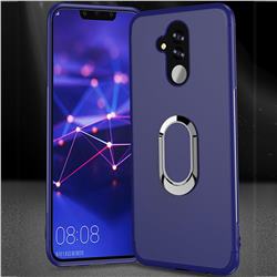 Anti-fall Invisible 360 Rotating Ring Grip Holder Kickstand Phone Cover for Huawei Mate 20 Lite - Blue