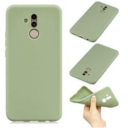 Candy Soft Silicone Phone Case for Huawei Mate 20 Lite - Pea Green