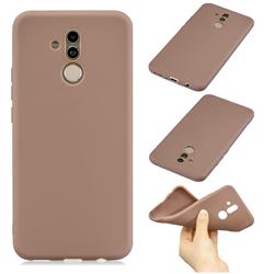 Candy Soft Silicone Phone Case for Huawei Mate 20 Lite - Coffee