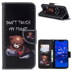 Chainsaw Bear Leather Wallet Case for Huawei Mate 20 Lite