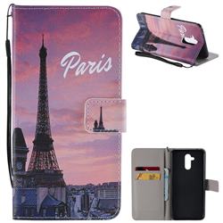Paris Eiffel Tower PU Leather Wallet Case for Huawei Mate 20 Lite