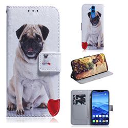 Pug Dog PU Leather Wallet Case for Huawei Mate 20 Lite