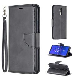 Classic Sheepskin PU Leather Phone Wallet Case for Huawei Mate 20 Lite - Black