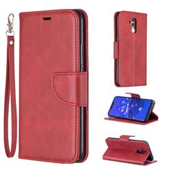 Classic Sheepskin PU Leather Phone Wallet Case for Huawei Mate 20 Lite - Red