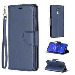 Classic Sheepskin PU Leather Phone Wallet Case for Huawei Mate 20 Lite - Blue