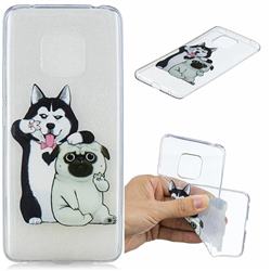 Selfie Dog Clear Varnish Soft Phone Back Cover for Huawei Mate 20 Pro