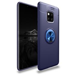 Auto Focus Invisible Ring Holder Soft Phone Case for Huawei Mate 20 Pro - Blue