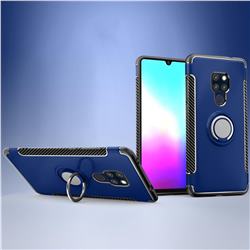 Armor Anti Drop Carbon PC + Silicon Invisible Ring Holder Phone Case for Huawei Mate 20 Pro - Sapphire