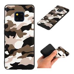 Camouflage Soft TPU Back Cover for Huawei Mate 20 Pro - Black White