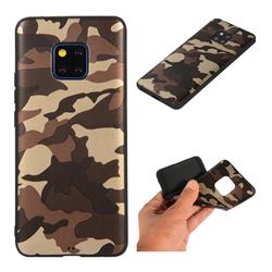 Camouflage Soft TPU Back Cover for Huawei Mate 20 Pro - Gold Coffee