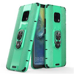 Alita Battle Angel Armor Metal Ring Grip Shockproof Dual Layer Rugged Hard Cover for Huawei Mate 20 Pro - Green