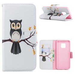 Owl on Tree Leather Wallet Case for Huawei Mate 20 Pro