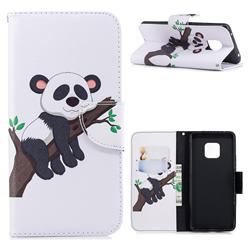 Tree Panda Leather Wallet Case for Huawei Mate 20 Pro