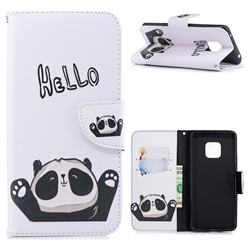 Hello Panda Leather Wallet Case for Huawei Mate 20 Pro