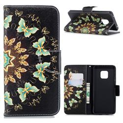 Circle Butterflies Leather Wallet Case for Huawei Mate 20 Pro