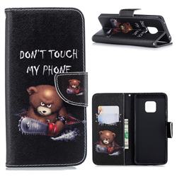 Chainsaw Bear Leather Wallet Case for Huawei Mate 20 Pro