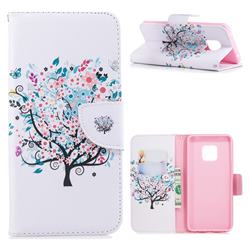 Colorful Tree Leather Wallet Case for Huawei Mate 20 Pro
