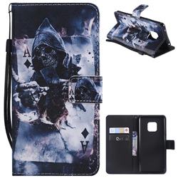 Skull Magician PU Leather Wallet Case for Huawei Mate 20 Pro
