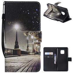 City Night View PU Leather Wallet Case for Huawei Mate 20 Pro