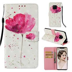 Watercolor 3D Painted Leather Wallet Case for Huawei Mate 20 Pro