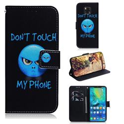 Not Touch My Phone PU Leather Wallet Case for Huawei Mate 20 Pro