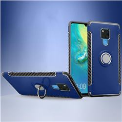 Armor Anti Drop Carbon PC + Silicon Invisible Ring Holder Phone Case for Huawei Mate 20 X - Sapphire