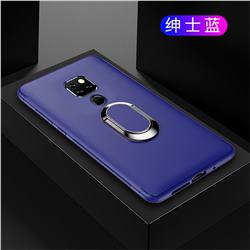 Anti-fall Invisible 360 Rotating Ring Grip Holder Kickstand Phone Cover for Huawei Mate 20 X - Blue