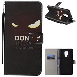 Angry Eyes PU Leather Wallet Case for Huawei Mate 20 X