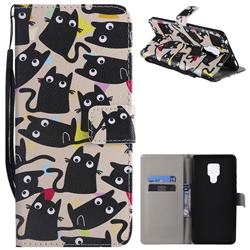 Cute Kitten Cat PU Leather Wallet Case for Huawei Mate 20 X