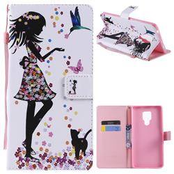 Petals and Cats PU Leather Wallet Case for Huawei Mate 20 X