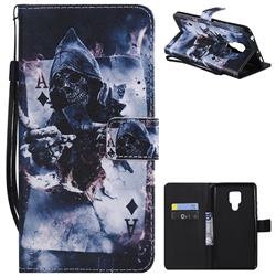 Skull Magician PU Leather Wallet Case for Huawei Mate 20 X