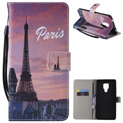 Paris Eiffel Tower PU Leather Wallet Case for Huawei Mate 20 X