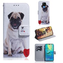 Pug Dog PU Leather Wallet Case for Huawei Mate 20 X