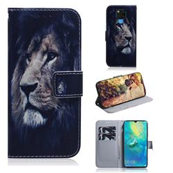 Lion Face PU Leather Wallet Case for Huawei Mate 20 X