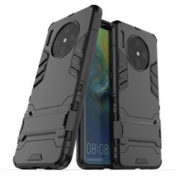 Armor Premium Tactical Grip Kickstand Shockproof Dual Layer Rugged Hard Cover for Huawei Mate 30 - Black