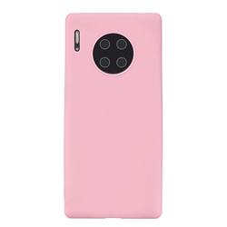 Candy Soft Silicone Protective Phone Case for Huawei Mate 30 - Dark Pink