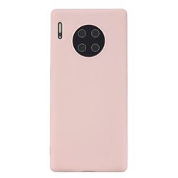 Candy Soft Silicone Protective Phone Case for Huawei Mate 30 - Light Pink
