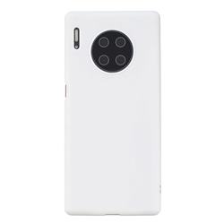 Candy Soft Silicone Protective Phone Case for Huawei Mate 30 - White