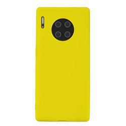 Candy Soft Silicone Protective Phone Case for Huawei Mate 30 - Yellow