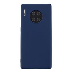 Candy Soft Silicone Protective Phone Case for Huawei Mate 30 - Dark Blue