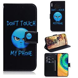 Not Touch My Phone PU Leather Wallet Case for Huawei Mate 30