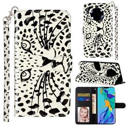 Leopard Panther 3D Leather Phone Holster Wallet Case for Huawei Mate 30