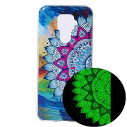 Colorful Sun Flower Noctilucent Soft TPU Back Cover for Huawei Mate 30 Lite(Nova 5i Pro)