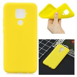 Candy Soft Silicone Protective Phone Case for Huawei Mate 30 Lite(Nova 5i Pro) - Yellow