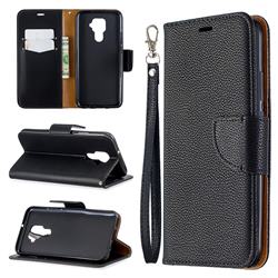 Classic Luxury Litchi Leather Phone Wallet Case for Huawei Mate 30 Lite(Nova 5i Pro) - Black