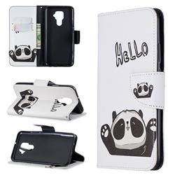 Hello Panda Leather Wallet Case for Huawei Mate 30 Lite(Nova 5i Pro)