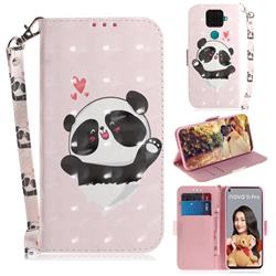 Heart Cat 3D Painted Leather Wallet Phone Case for Huawei Mate 30 Lite(Nova 5i Pro)