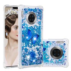 Flower Butterfly Dynamic Liquid Glitter Sand Quicksand Star TPU Case for Huawei Mate 30 Pro